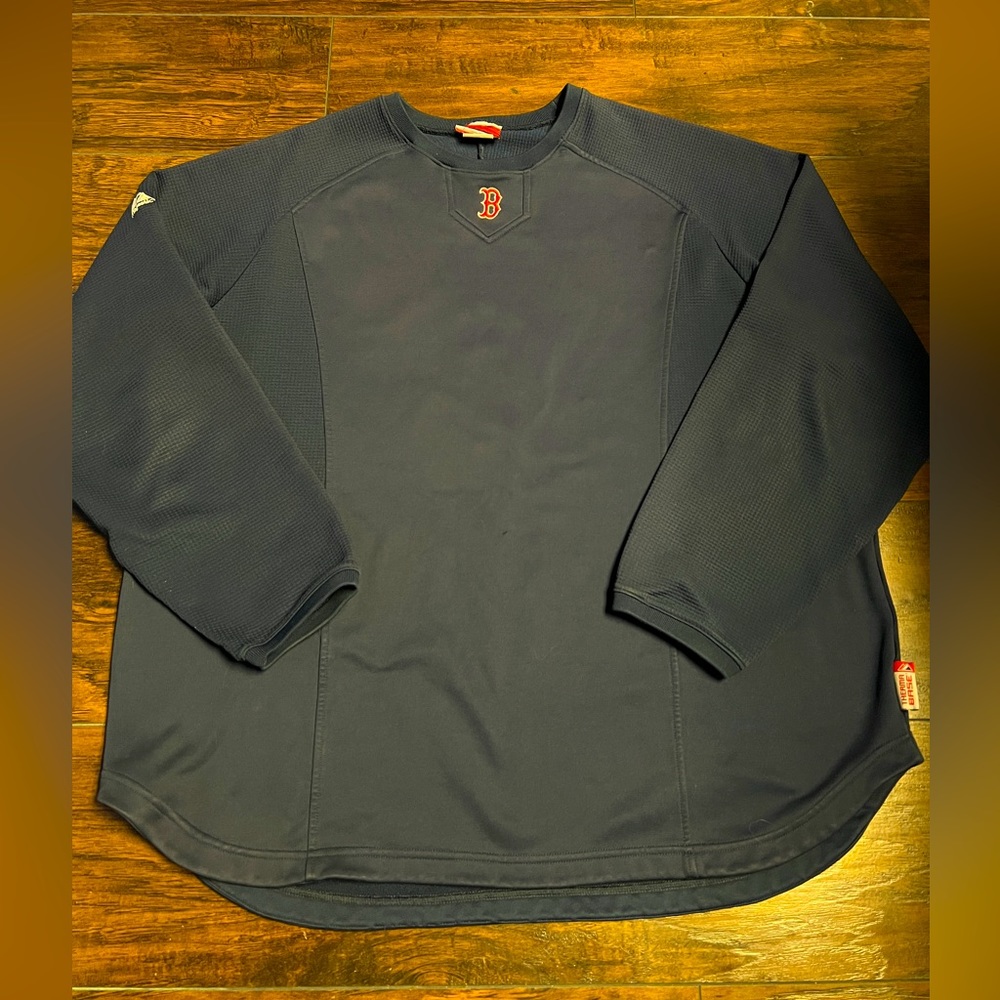 MLB Boston Red Sox Therma Base Crewneck dugout Sweater Men Size XL Comfortable